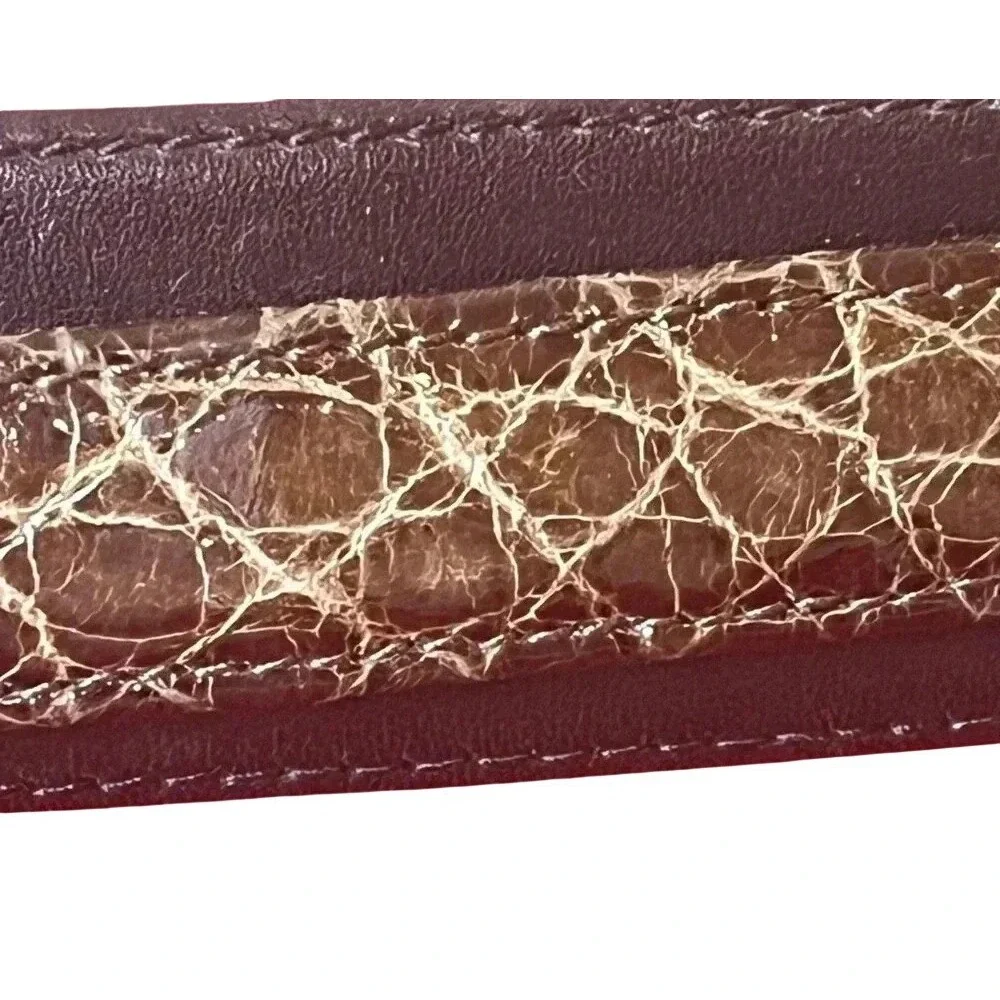 Jeweler‎ Matthew Feldman Timeless Belt Vintage Thin Leather Designer Buckle Art